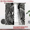 2D FLAT PRINTING 2pcs Curta (easter Decor) Zebra Stripes Collage Popular Curtain Fabric Yarn Curta Easter Basket_ily_Lamb