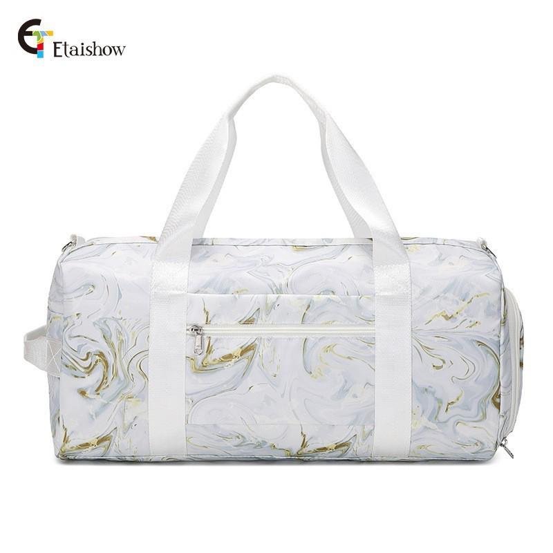 

Stylish Portable Travel Bag with Wet/Dry Separation, Large Capacity, and Handbag or Gym Use for Women