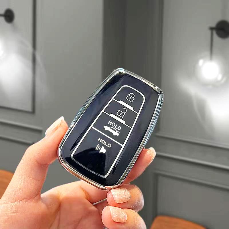 2/3/4 Button Fashion TPU Auto Accessories Shell Fob Holder For Toyota C-HR CHR RAV4 Prado Prius Camry Corolla Car Key Case Cover