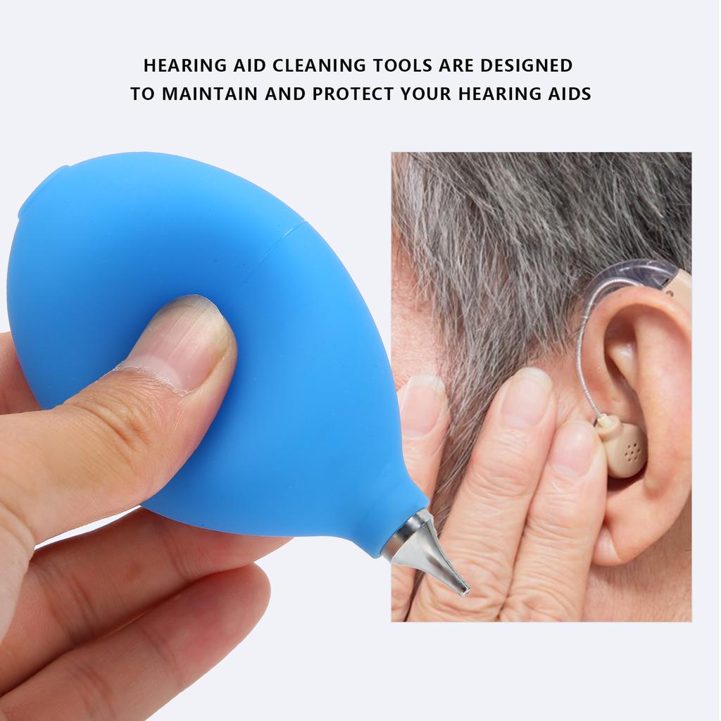 Hearing Aids Air Blower Dust Cleaner Silicone Maintenance Cleaning Ball Pump Duster
