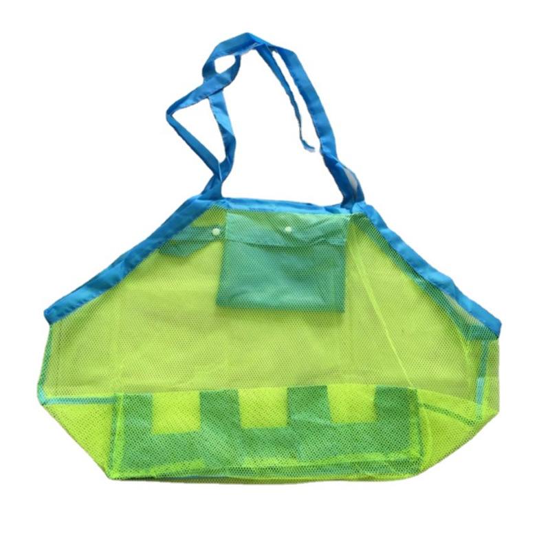 Children Sand Away Protable Mesh Bag Kids Toys Storage Bags Swimming Large Beach Bag for Towels Women Cosmetic Makeup Bag