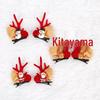 Christmas Reindeer Antler Hair Clips - Cute Bell Accessories for Girls