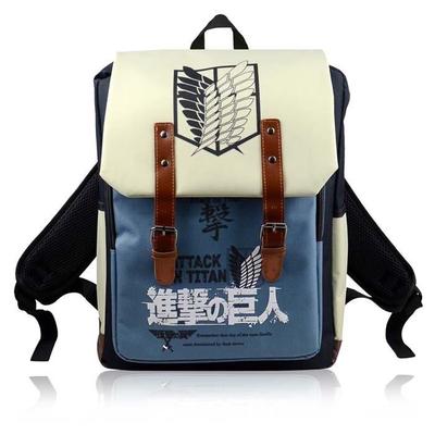 Attack On Titan Anime Shingeki No Kyojin Backpack Schoolbag Shoulder Bag Cosplay