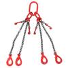 Lifting Chain Sling Lifts 17600 pounds Heavy Duty With 4 Legs Grade Hooks and Adjuster G80 Alloy Steel for Garage Lifting Forkli