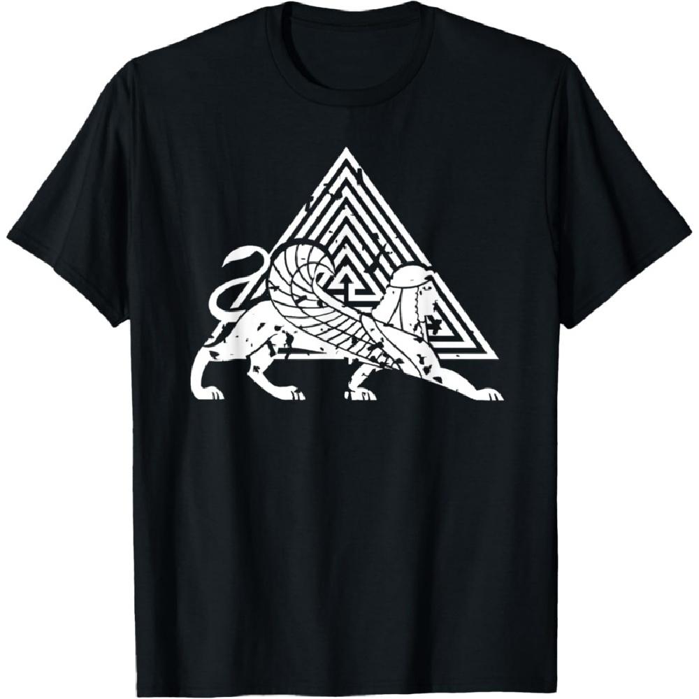 

Древний Сфинкс Греческий Лабиринт Треугольник Мифическое Существо Футболка XXXXXL чёрный