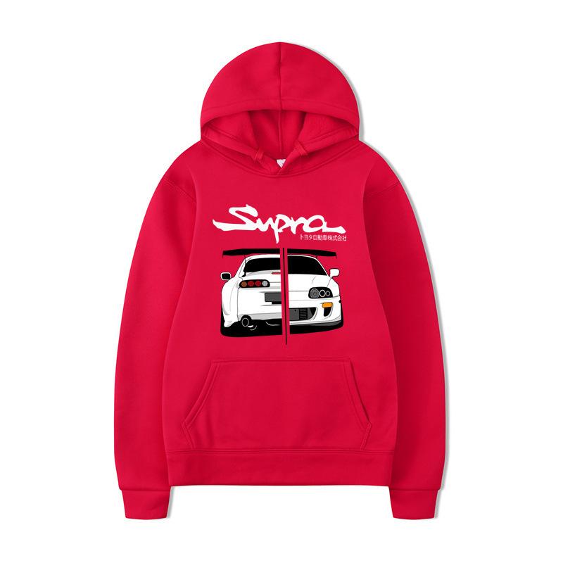 New Men's Daily Sweater, Header D Racing Autumn Sweater with Hat