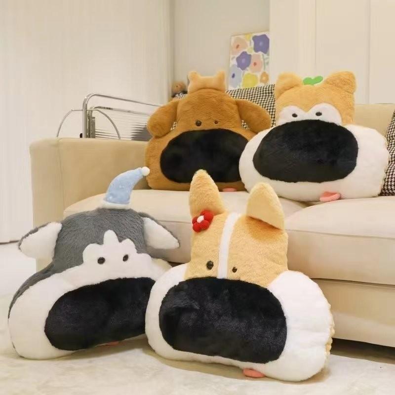 Dog Nose Big Cushion Husky Throw Pillow Car Pillow Plush Toy Soft Doll Fill