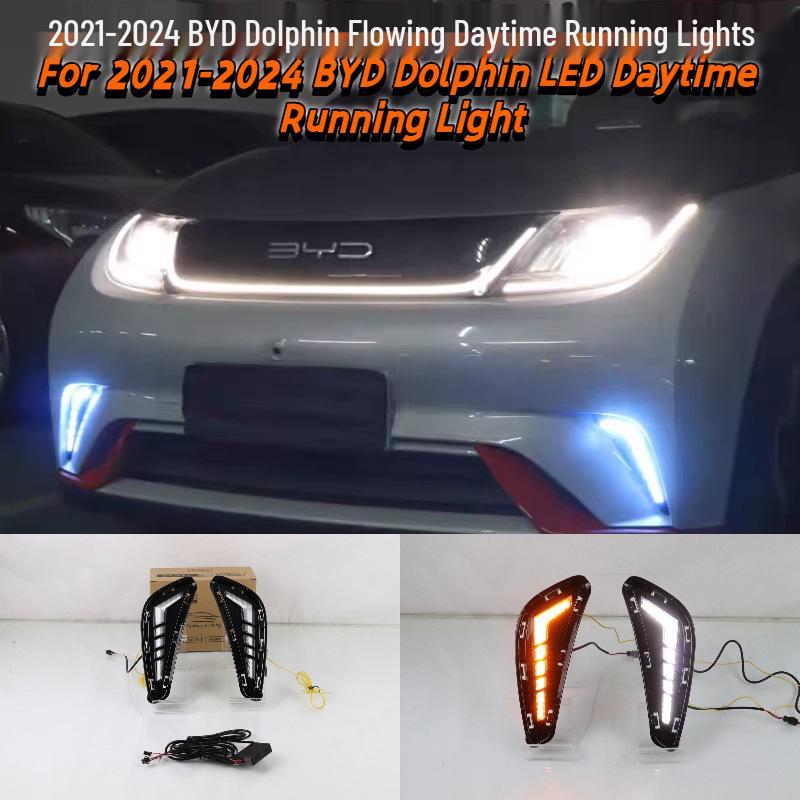 LED Daytime Running Lights for 2021-2024 BYD Dolphin Front Bumper