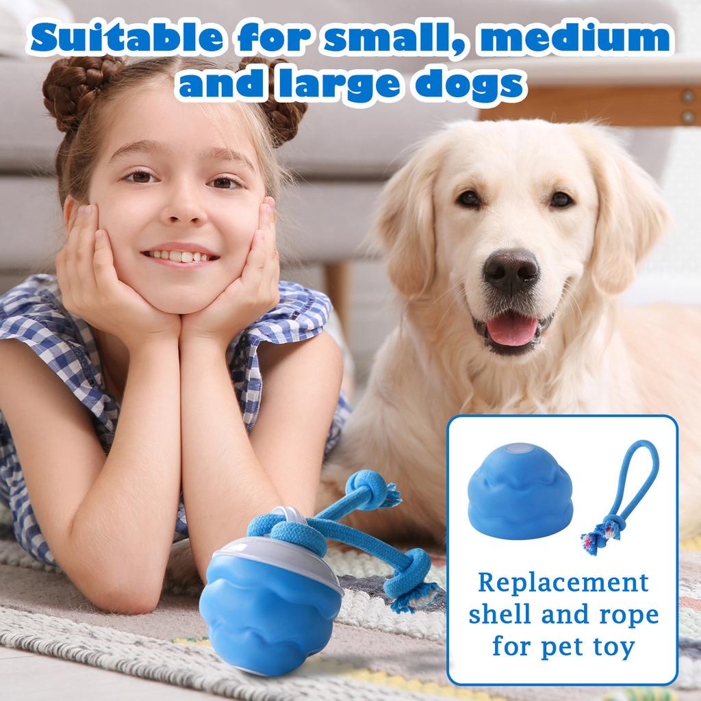 Hundespielzeug, Interaktive Hundebälle, Hüpfballspielzeug, Für Kleine, Mittlere, Große, USB Wiederaufladbar