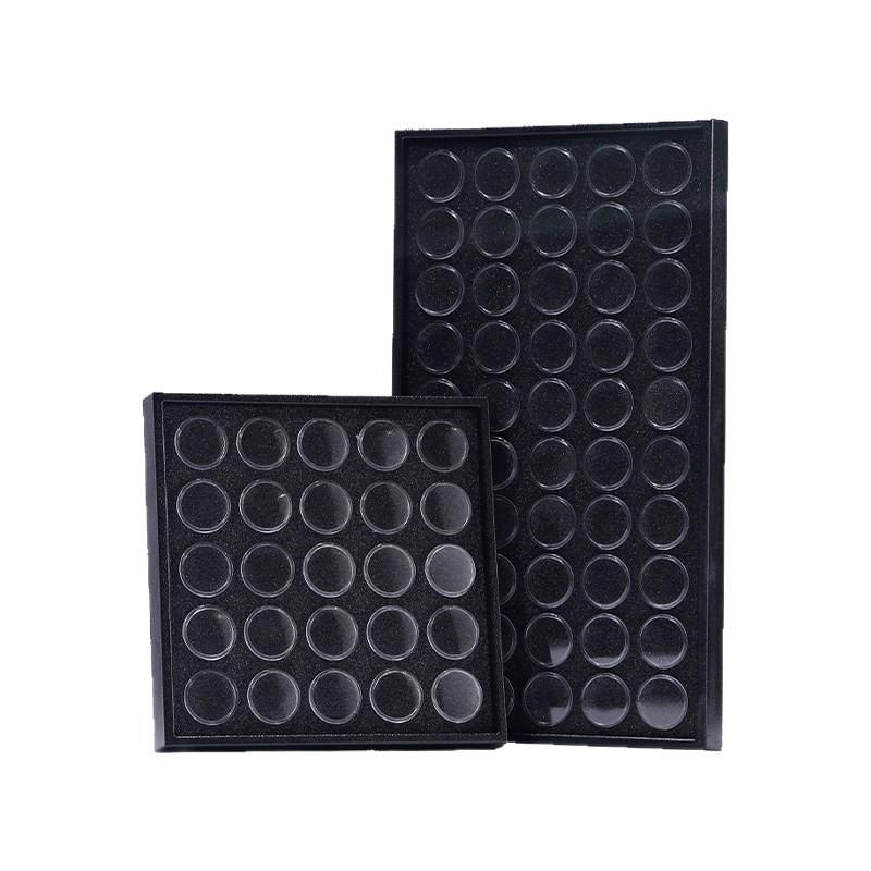 Nail Art Rhinestone Storage Box - Transparent, Large Capacity, 50 Compartments with Lid for Rhinestones & Jewelry