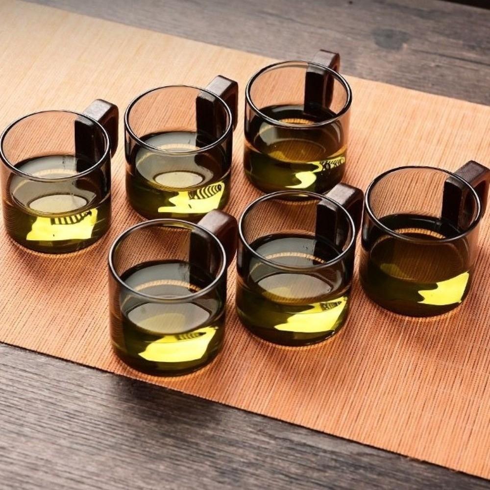 Mini Heat-resistant Glass Cup Glass Breakfast Milk Cup Practical Office Water Cup Tea Making