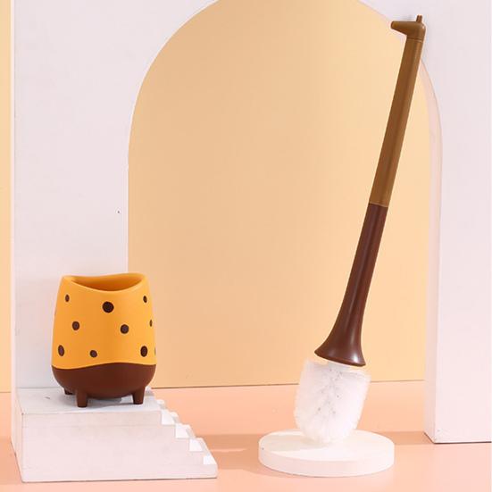 Unique Lovely PP Material Bathroom Cleaning Brush Giraffe Design Dorm Supplies