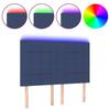 VidaXL Tête de Lit à LED Meuble de Chambre à Coucher Accessoire de Lit Double Tête de Cadre de Lit Intérieur Bleu 3122428