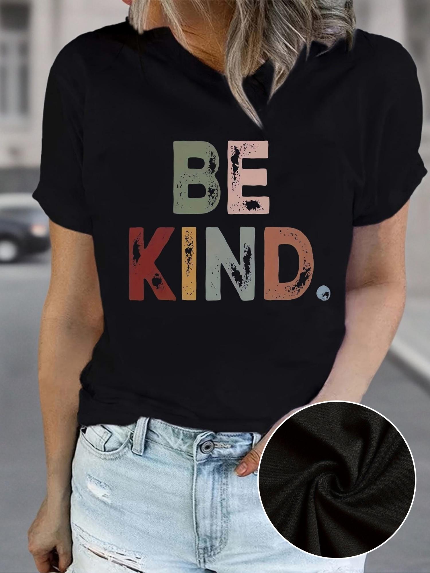 Be Kind Distressed Graphic T-shirt XL