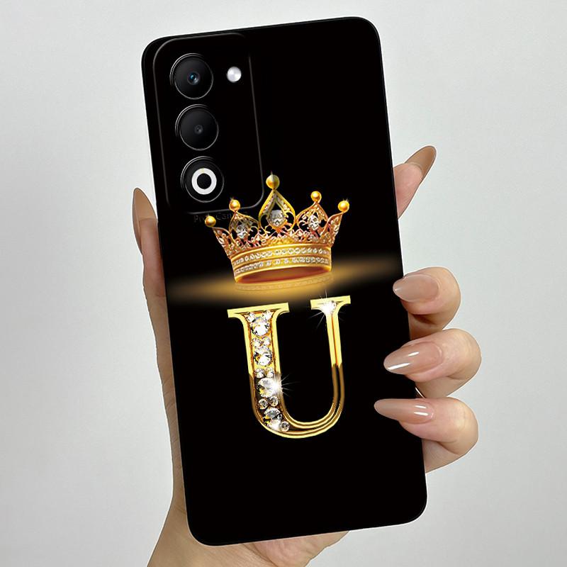 Für OPPO A5 5G 2025 Hülle CPH2735 Luxus Buchstaben Paar Silikon Weiche Handyhüllen Für OPPOA5 A 5 2025 Kameraschutz Rückseite