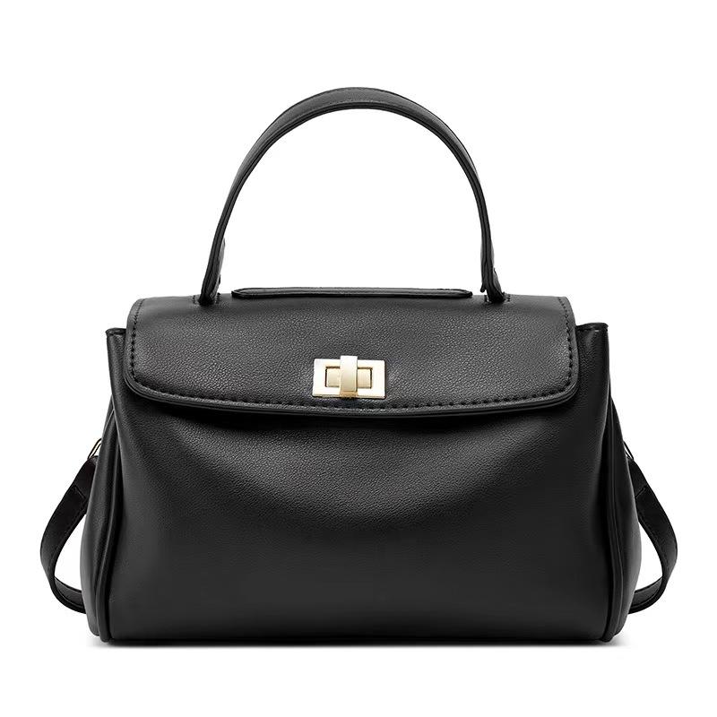 New Top Handle Crossbody Bag for Women Vintage Oil Wax Leather Shoulder Bag Small Luxury Designer Satchel Handbag