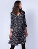 Casual Breastfeeding Maternity Black Floral [Seraphin] Dress, Dress, JOY, Women's,