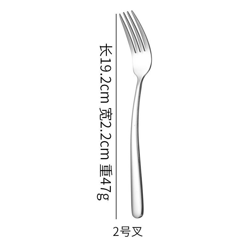 304 stainless steel knife, fork and spoon, thickened elegant series, thick handle, spoon, fork, western tableware set