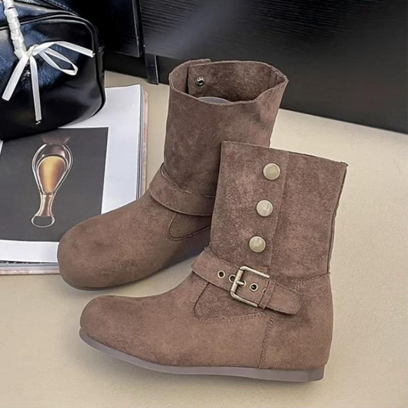 

Ботильоны на скрытой платформе для детей, осенние новинки, ковбойские сапоги в западном стиле, облегающие сапоги-пуш-ап, ботинки Мартин, коричневые 40 хаки