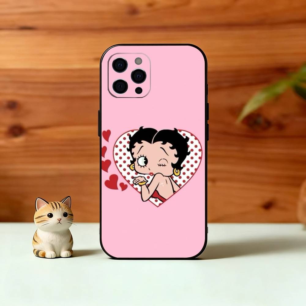 Be-Tty Boo-P Phone Case Silicone Soft For IPhone 17 16 15 14 13 12 11 X XR Plus Pro Max Plus