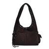 High-end Matte Leather Large Handbag for Women, 2025 New Vintage Studded Bucket Bag, Autumn and Winter Textured Handbag, Shoulder Bag