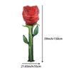 1 Artificial Rose Flower, 1 Large Rose Aluminum Foil Balloon, Suitable for Valentine's Day, Birthday Parties, Confession and Proposal, Wedd