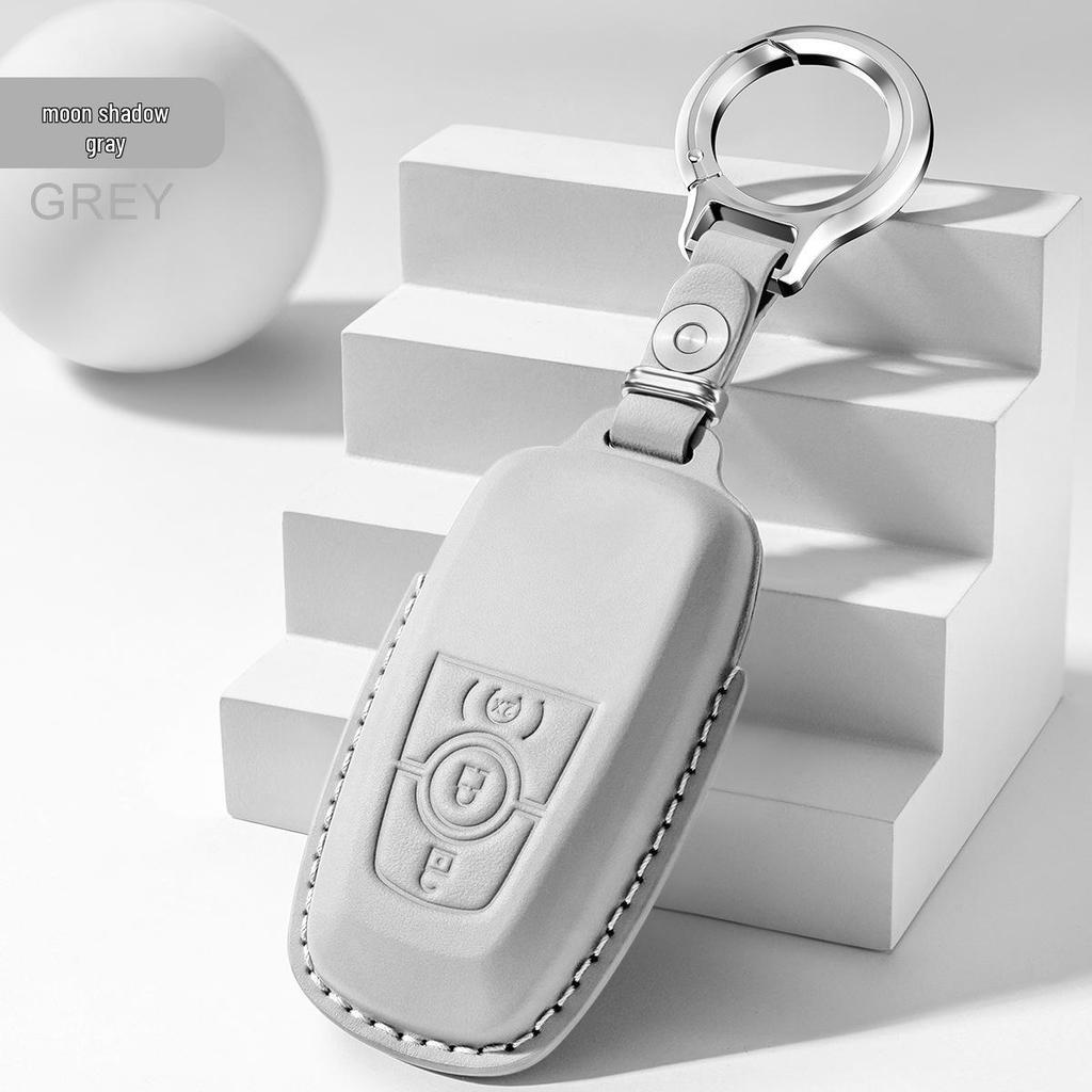 Ford Key Case for 26 Models: Genuine Leather Shell for Edge, Mustang, Mondeo, Explorer