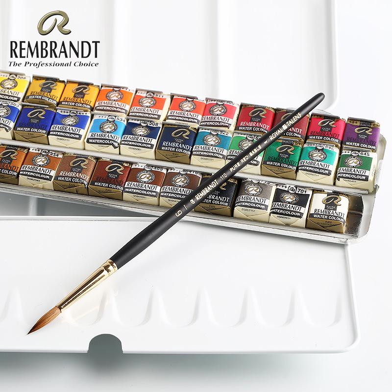REMBRANDT Solid Watercolor Set: 36/24/12 Color Palette for Artists