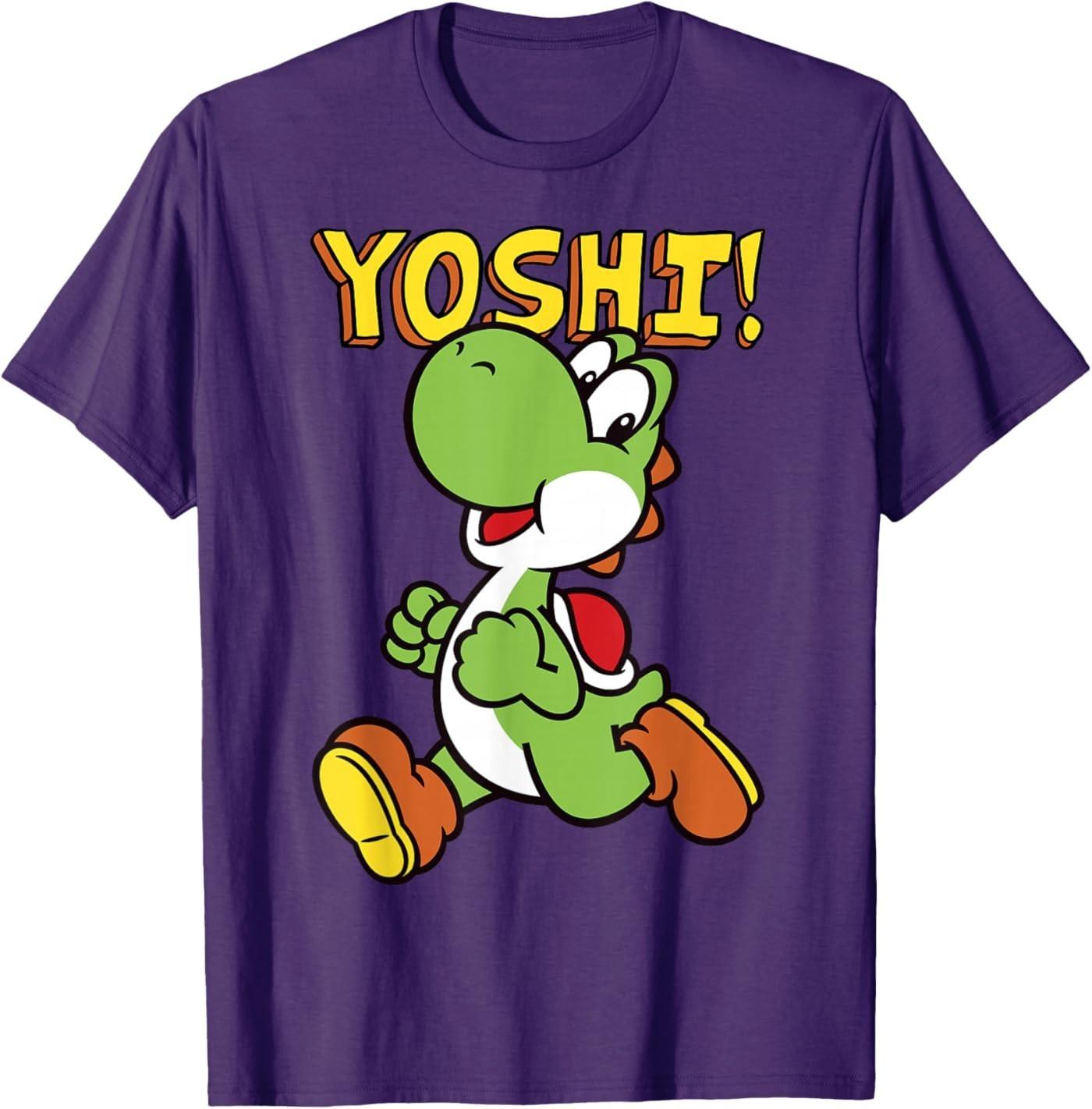 Nintendo Super Mario Yoshi Intro Jump Graphic T-Shirt S