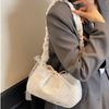 Tote Bag Lace Shoulder Bag With Ribbon Large Capacity Bag Storage Bag Simple Canvas Handbag  Work