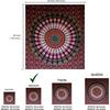 VIKAMA Mandala Wind Blue Green Decorative Tapestry Living Room Bedroom Wall Decor Aesthetic Tapestry Room Decoration