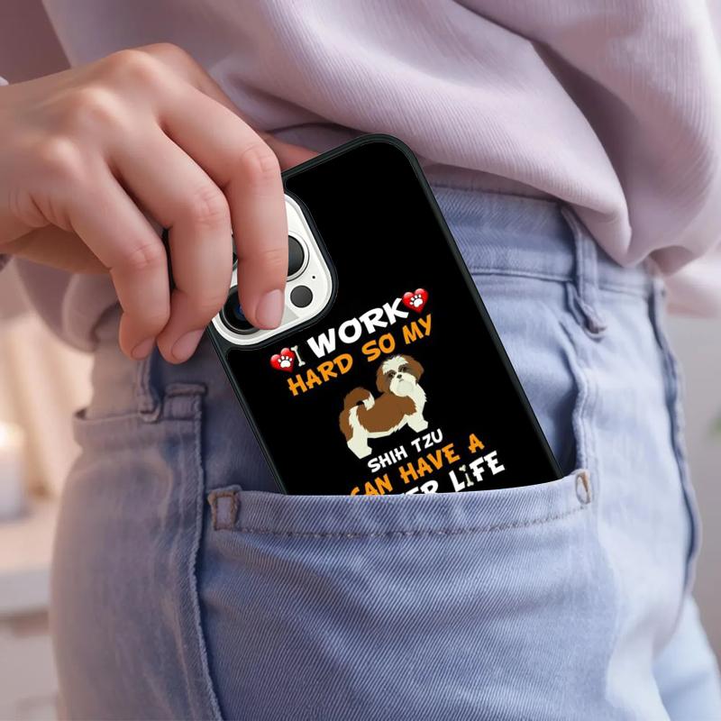 i love Shih Tzu puppy dog Phone Case For iPhone 17 Air 15 16e 14 13 Pro Max Coque 12 11 Pro Max PLUS cover