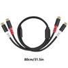 80cm 2RCA Female To Female Adapter Cable with OxygenFree Coppers Conductors for Sound Equipment