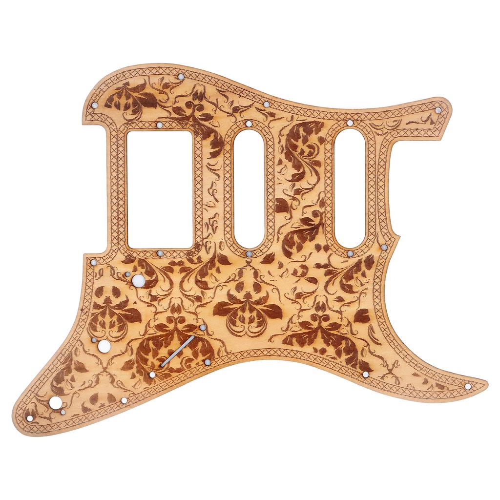 Electric Guitar Pickguard Maple Wood Carving Anti Scratch Guard Plate for ST Guitar