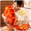 Realistic Crab Plush Toy Ocean Animal Stuffed Animal Hugging Pillow Crab Cushion Pillow Room Decor Birthday Gift (Red, 60cm)