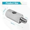 Stainless Steel Oil Pressure Sensor Adapter, With 1/8 NPT Tee Oil Pressure Gauge Fitting Turbo Supply Feed Line Connector for Turbo Supply Feed