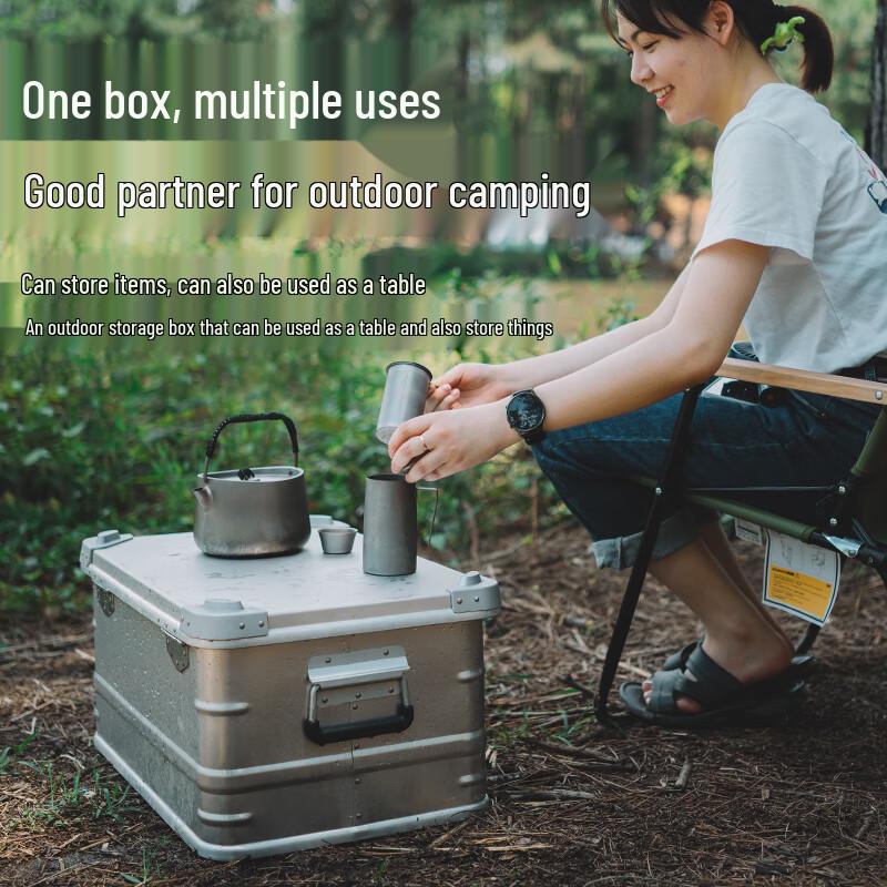 Black Deer Outdoor Camping Aluminum Storage Box