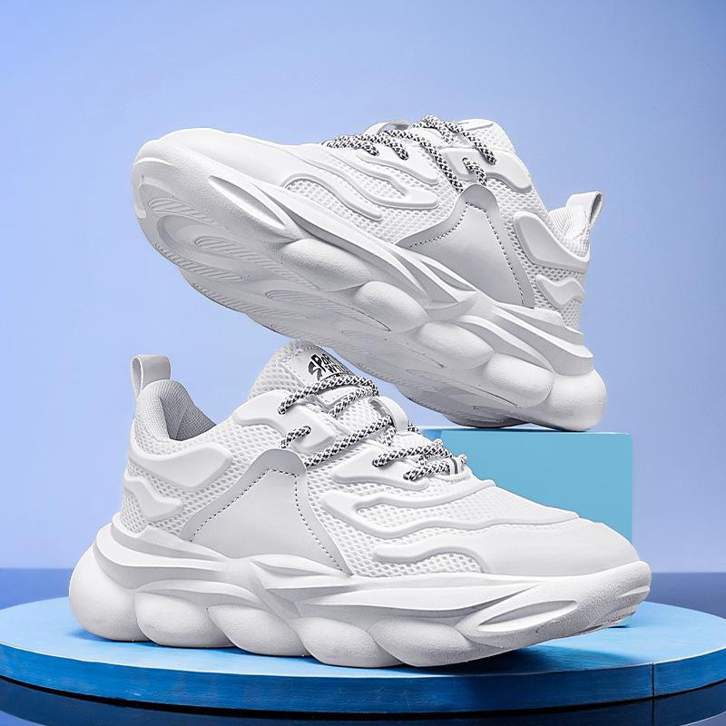 Summer new men's casual sports shoes student mesh breathable running shoes versatile dad men's shoes