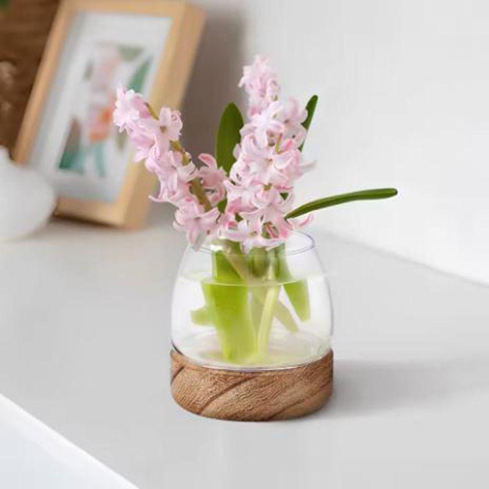 Round Transparent Glass Fish Tank Simple Glass Planter Hydroponic Vase  Living Room