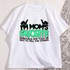 T-shirt Préféré de Maman Hommes Femmes Coton Manches Courtes T-shirt Décontracté Col Rond Lâche Doux T-shirt Vêtements Fils Filles