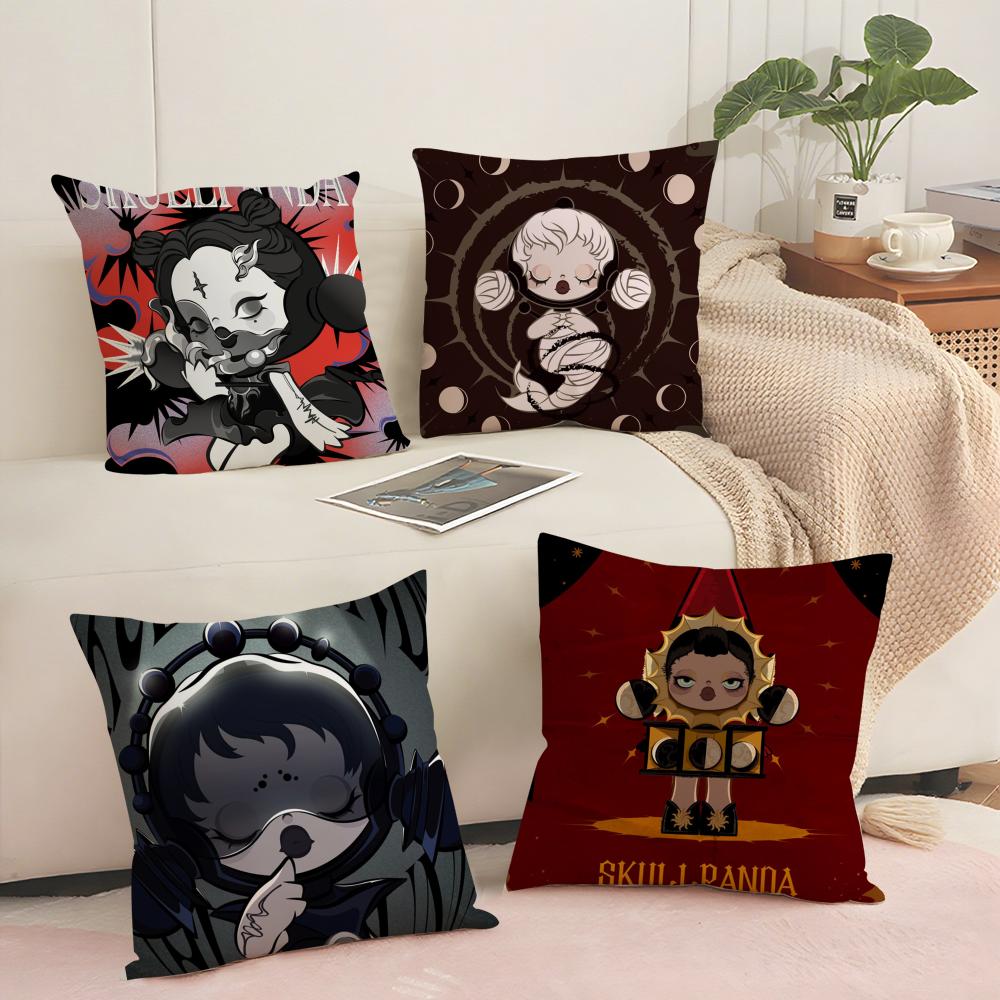Cute Aniamls Cool Cushion Cover Silky Short Plush Sofa Pillow Cover Hidden Zipper Soft Dustproof Case for Home Decor