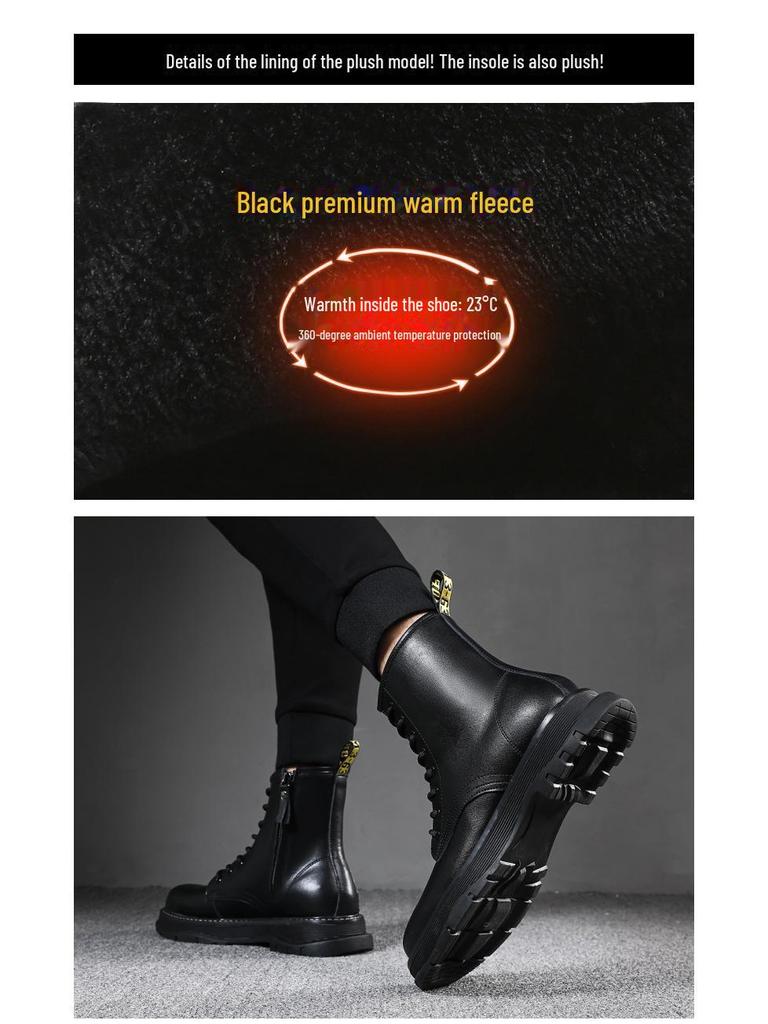 Trendy Herbst/Winter Herren High-Top Martin Stiefel im britisch-koreanischen Stil