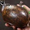 Yixing Purple Clay Pot Raw Mine Keel Gold Sand Firewood Arhat Handle Teapot Kung Fu Chinese Tea Set