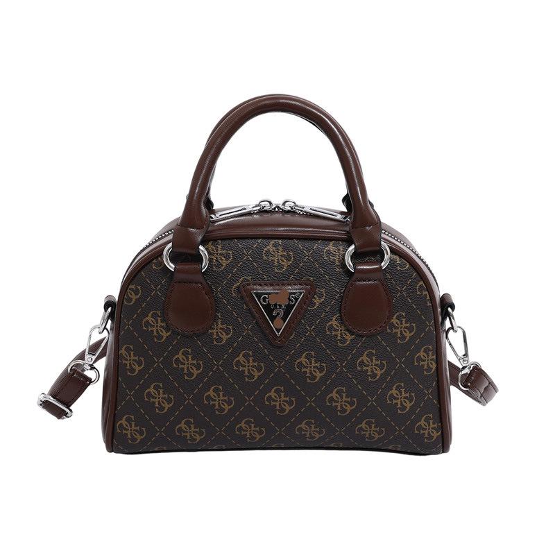 Women's 2025 Cross-border Printed Bowling Bag: European & American Style Versatile Crossbody Handbag