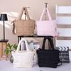 Quilted Puffer Tote Bag Women Casual Luxury Handbag Dual-use Handheld Crossbody Shoulder Bag for Daily Commute Shopping Travel