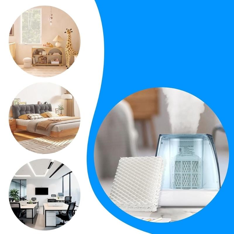 6Pcs Replacement Wick Filters for WF813 Humidifiers Accessories Wicking Filters Enhancing Moisture Efficiency