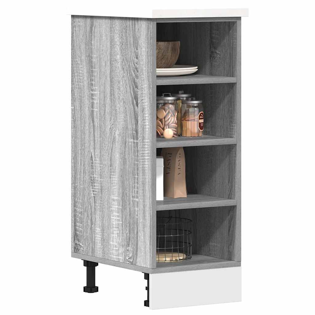 Vidaxl Szafka Dolna Szara Sonoma 30X44,5X81,5 Cm Drewno Klejone