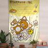 Japan Anime Cute Cartoon Rilakkuma Print Tapestry Bedroom Decoration Celebration Background Design Kawaii Anime Home Decoration