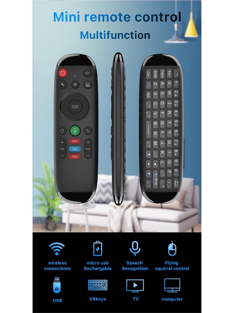 M6 Flying Mouse 2.4G Wireless Keyboard & Mouse for TV Box Set-Top Box Remote Control Mini