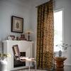 Imanki Sunflower Jacquard Tassel Curtains - Semi-Blackout Kitchen Bay Window Curtains